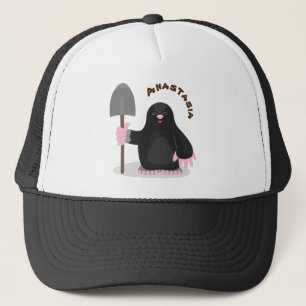 Tecknad av Cute lycklig-mole Keps