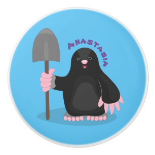 Tecknad av Cute lycklig-mole Knopp