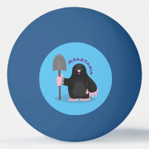 Tecknad av Cute lycklig-mole Pingisboll