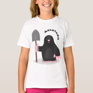 Tecknad av Cute lycklig-mole T Shirt