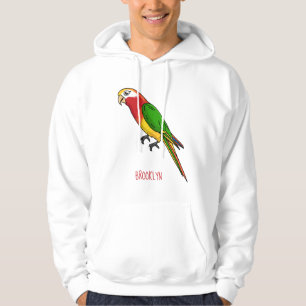 Tecknad av Cute lycklig-papegoja Hoodie