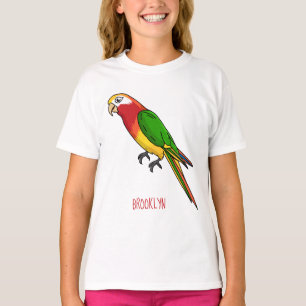 Tecknad av Cute lycklig-papegoja T Shirt