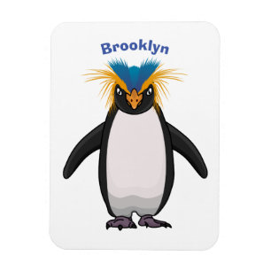 Tecknad av Cute macaroni penguin Magnet