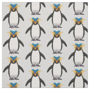 Tecknad av Cute macaroni penguin Tyg