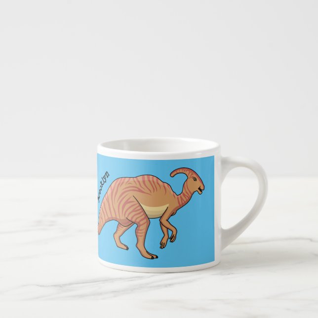 Tecknad av Cute parasaurolophus dinosaur Espressomugg (Höger)