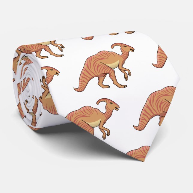 Tecknad av Cute parasaurolophus dinosaur Slips (Rullad)