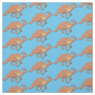 Tecknad av Cute parasaurolophus dinosaur Tyg