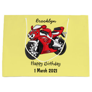 Tecknad av Cute Red Sport motorcle