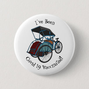 Tecknad av cykelns rickshaw knapp