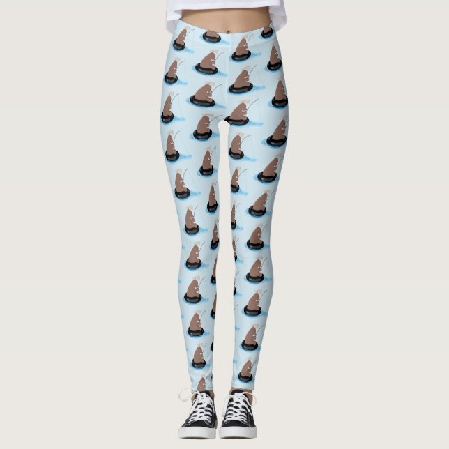 Tecknad av dagbjörnens  i unge leggings (Framsida)