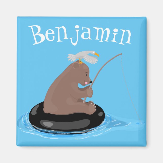 Tecknad av dagbjörnens  i unge magnet (Framsidan)