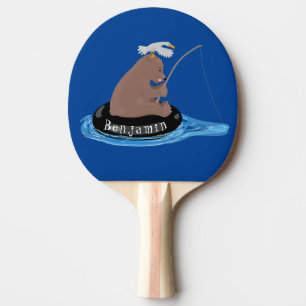 Tecknad av dagbjörnens i unge pingisracket