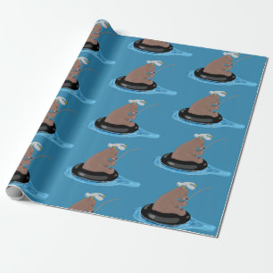 Tecknad av dagbjörnens i unge presentpapper
