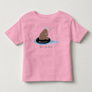 Tecknad av dagbjörnens i unge t shirt