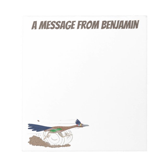 Tecknad av den berömda ökenfåglarnas ökenfågel anteckningsblock (Framsida)