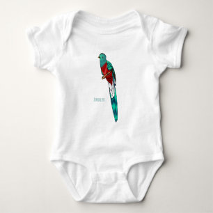 Tecknad av den relevanta quetzala fågelfågeln t shirt