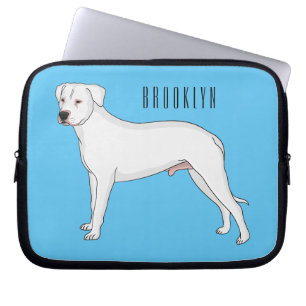 Tecknad av Dogo Argentino-hund Laptop Fodral