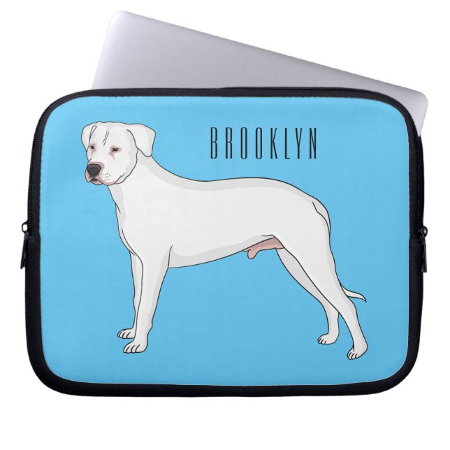 Tecknad av Dogo Argentino-hund Laptop Fodral (Framsidan)