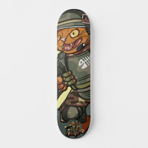 Tecknad av elak Sci-fi Marine Firing Gun Ginger Ca Mini Skateboard Bräda 18,5 Cm