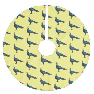 Tecknad av fågelfasan i Palawan-pjäsen Julgransmatta Borstad Polyester