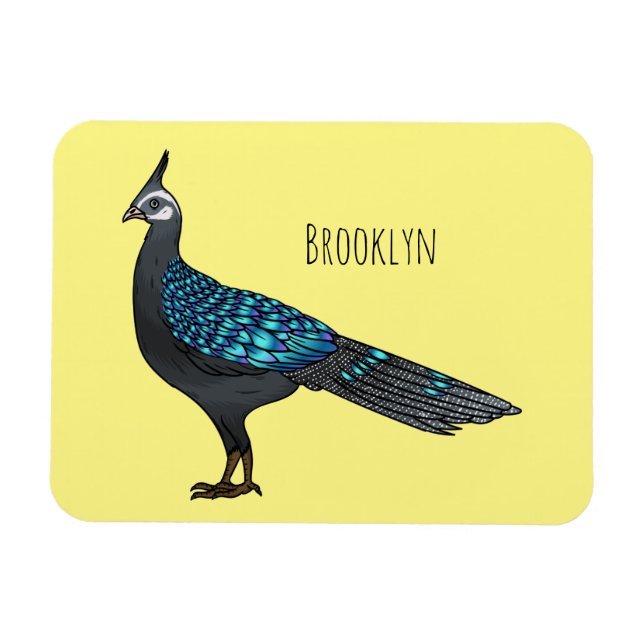 Tecknad av fågelfasan i Palawan-pjäsen Magnet (Horisontell)