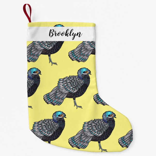 Tecknad av fågelfasaner från Bornean-fridingen Liten Julstrumpa (Framsidan)