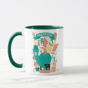 Tecknad av fantastiska Beaster med Newt Scamander Mugg