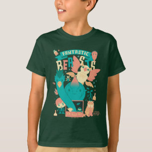 Tecknad av fantastiska Beaster med Newt Scamander T Shirt