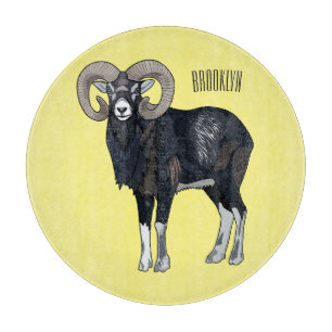 Tecknad av får från Mouflon