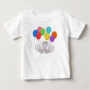 Tecknad av färgämnen av oktopus  t shirt