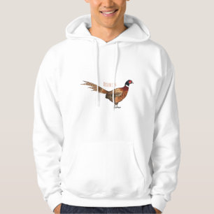 tecknad av fasaner med ring-haltig fasan hoodie