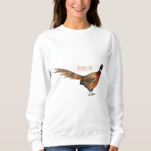 tecknad av fasaner med ring-haltig fasan t shirt