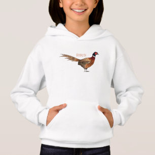 tecknad av fasaner med ring-haltig fasan t shirt
