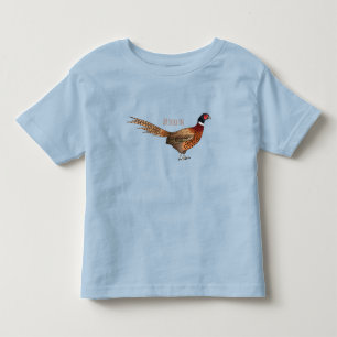 tecknad av fasaner med ring-haltig fasan t shirt