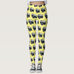Tecknad av filmkamera leggings