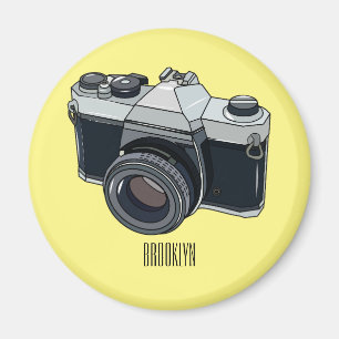 Tecknad av filmkamera magnet