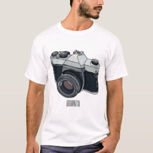 Tecknad av filmkamera t shirt