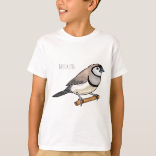 tecknad av finkfåglar med dubbla t shirt
