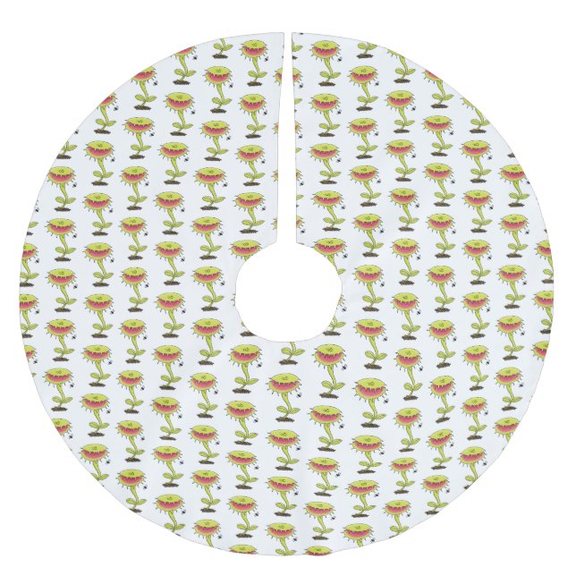Tecknad av flodfälla i Venus Julgransmatta Borstad Polyester (Framsidan)
