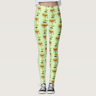 Tecknad av flodfälla i Venus Leggings