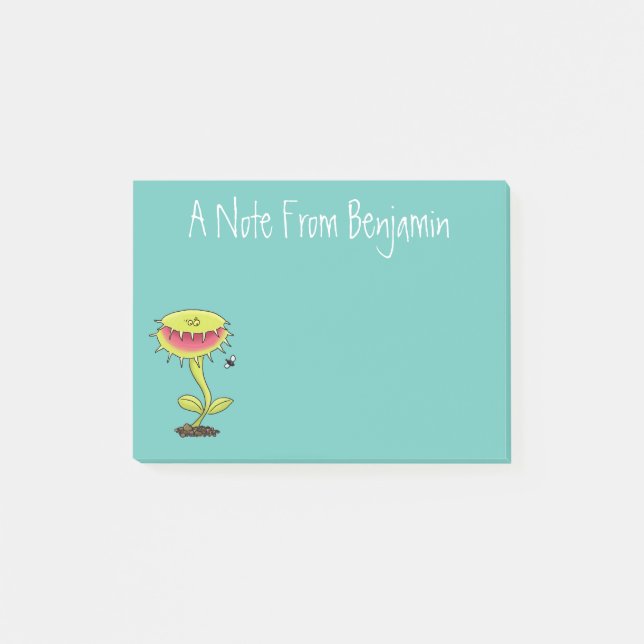 Tecknad av flodfälla i Venus Post-it Block (Framsida)