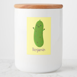 Tecknad av  för Cute lycklig-väljaren Mat Etikett