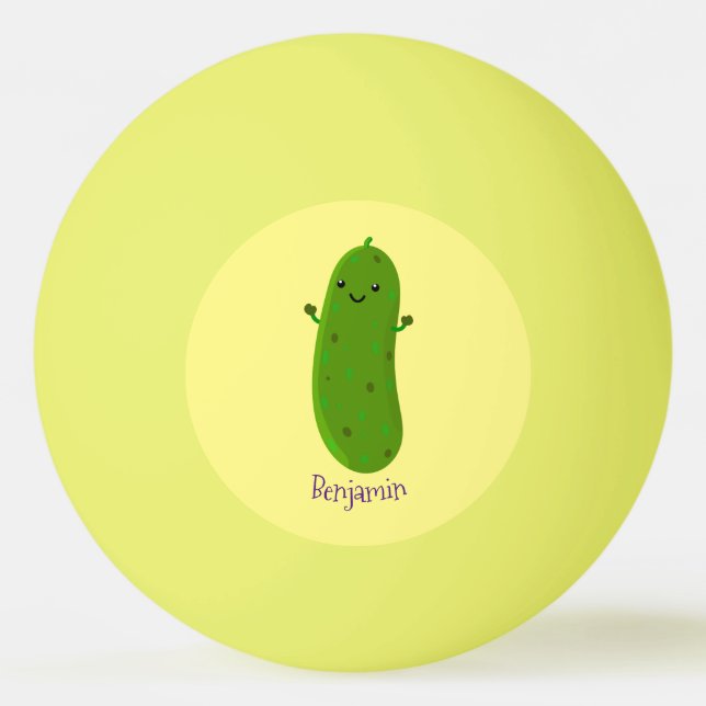 Tecknad av  för Cute lycklig-väljaren Pingisboll (Framsidan)