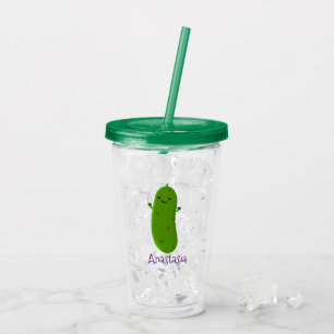 Tecknad av för Cute lycklig-väljaren Take Away Mugg
