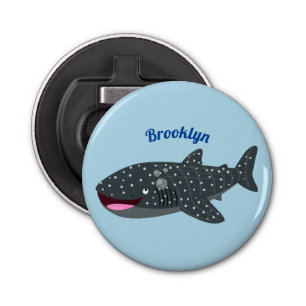 Tecknad av för färghaj i lycklig flasköppnare