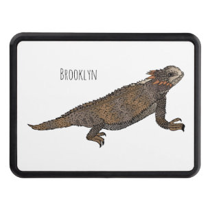 Tecknad av för renad ödla dragkroksskydd