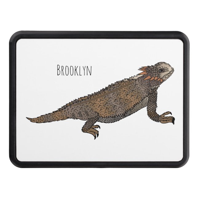 Tecknad av  för renad ödla dragkroksskydd (Framsidan)