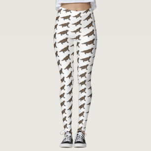 Tecknad av för renad ödla leggings