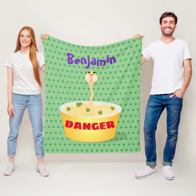 Tecknad av  för slemnodlarm i humor fleecefilt (På plats)