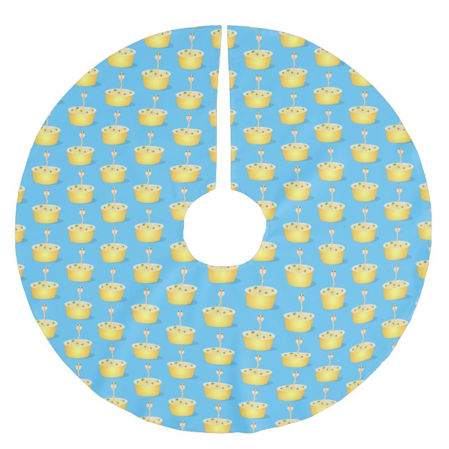 Tecknad av  för slemnodlarm i humor julgransmatta borstad polyester (Framsidan)